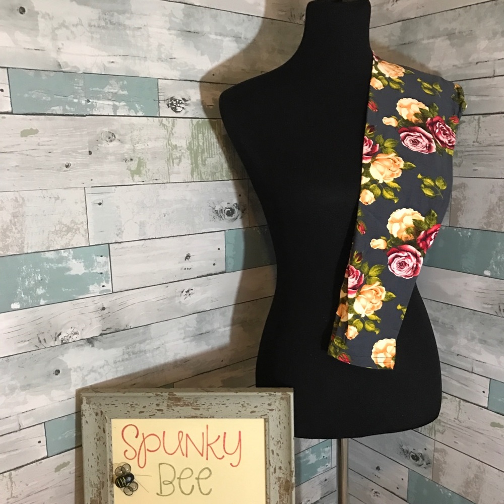 Honey & Lace Kids floral leggings